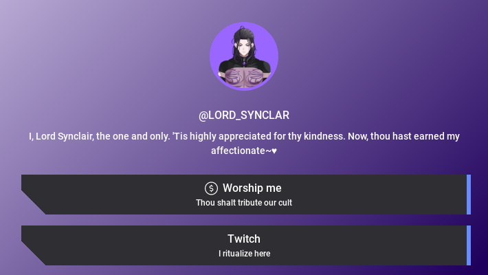 @LORD_SYNCLAIR | Link Space